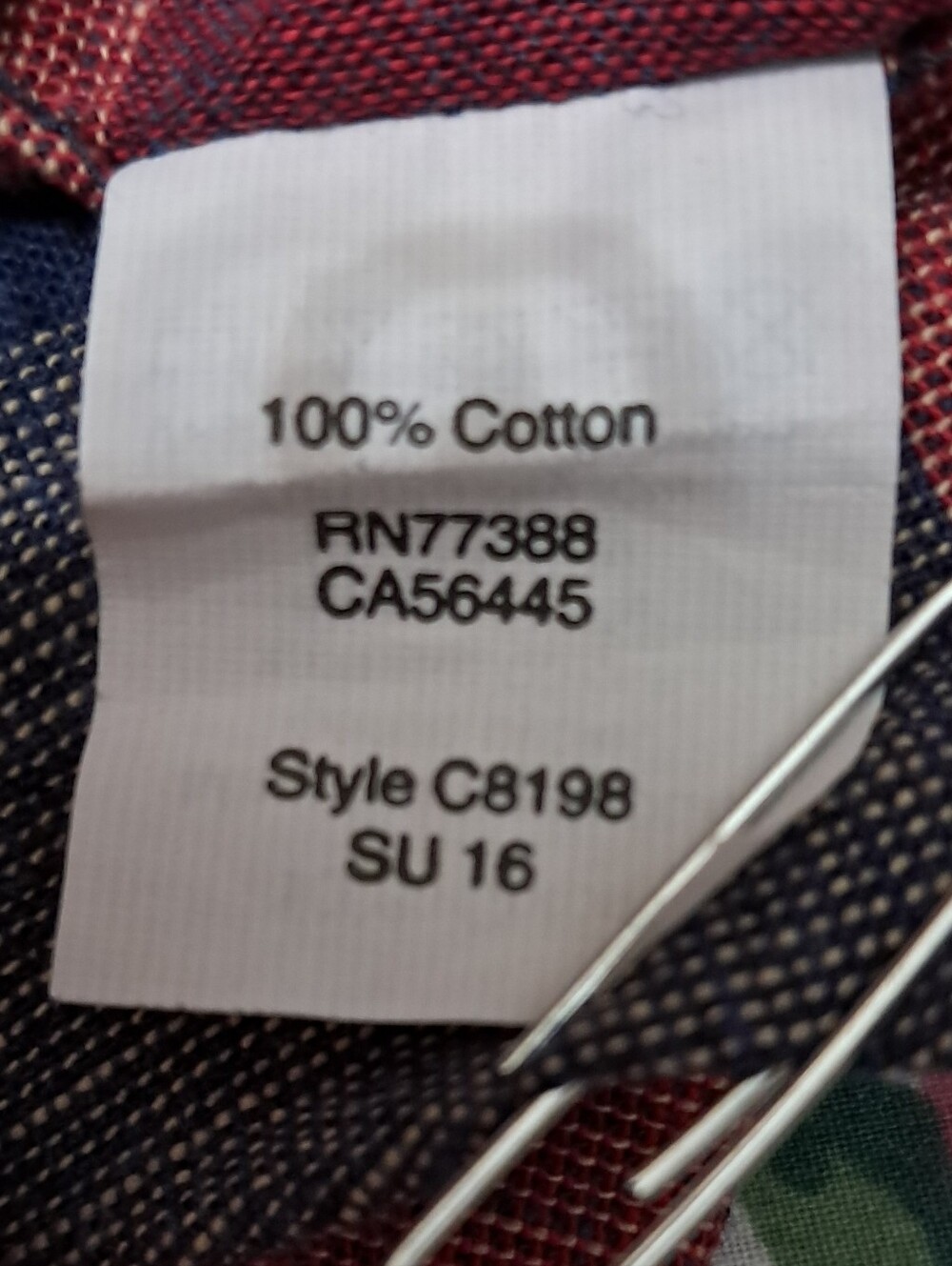J. Crew Men's Plaid Shirt, %100 Cotton, Sz. Small Slim Fit - Picture 9 of 11